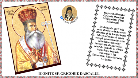 6. Iunie - Icoana Sfantul Ierarh Grigorie Dascalul
