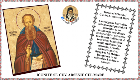 5. Mai - Icoana Sfantul Cuvios Arsenie cel Mare
