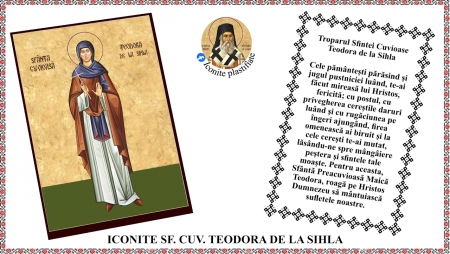 8. August - Icoana Sfanta Cuvioasa Teodora de la Sihla