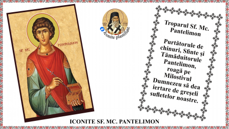 7. Iulie - Icoana Sfantul Mucenic Pantelimon
