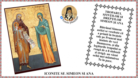 2. Februarie - Icoana Sfintilor si Dreptilor Simeon si Ana