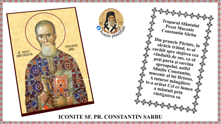 10. Octombrie - Icoana Sfantul Preot Mucenic Constantin Sarbu