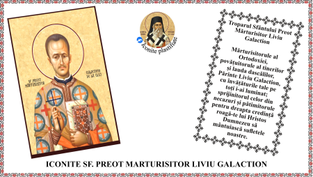 Iconite plastifiate - Icoana Sfantul Preot Marturisitor Liviu Galaction