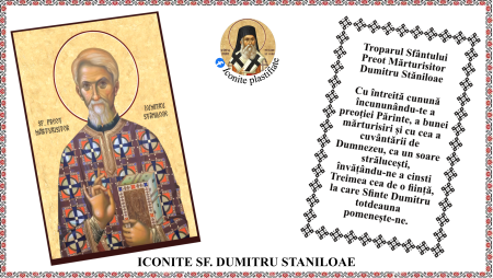 10. Octombrie - Icoana Sfantul Preot Marturisitor Dumitru Staniloae