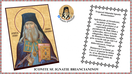 Iconite plastifiate - Icoana Sfantul Ierarh Ignatie Briancianinov