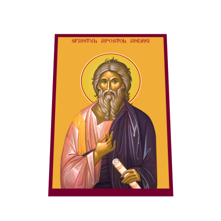 Print UV pe MDF - Icoana Sfantul Apostol Andrei printata pe MDF cu UV la dimensiunea A4