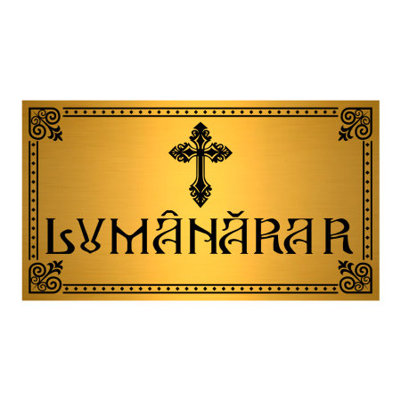 Gravura - Placuta gravata lumanarar