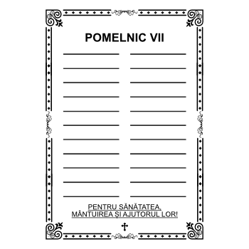 Reduceri - Pomelnic tipizat individual vii model 1