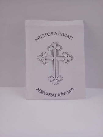 Felicitari - Pungi anafura realizate manual - Alb-Negru