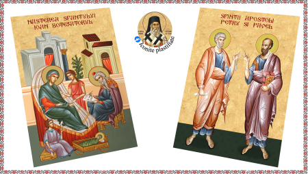 Set Icoane cu Sfintii cu Cruce rosie [4]