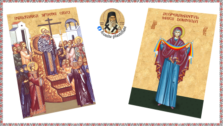 Set Icoane cu Sfintii cu Cruce rosie [6]