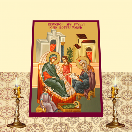 Set Icoane cu Sfintii cu Cruce rosie printate pe MDF cu imprimanta UV [8]