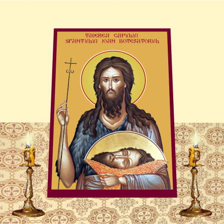 Set Icoane cu Sfintii cu Cruce rosie printate pe MDF cu imprimanta UV [11]