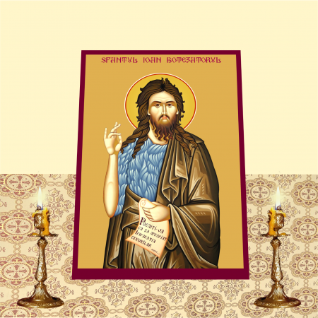 Set Icoane cu Sfintii cu Cruce rosie printate pe MDF cu imprimanta UV [1]