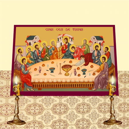 Set Icoane cu Sfintii cu Cruce rosie printate pe MDF cu imprimanta UV [21]