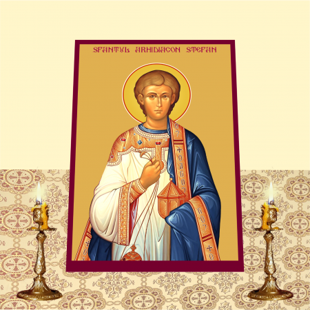 Set Icoane cu Sfintii cu Cruce rosie printate pe MDF cu imprimanta UV [20]