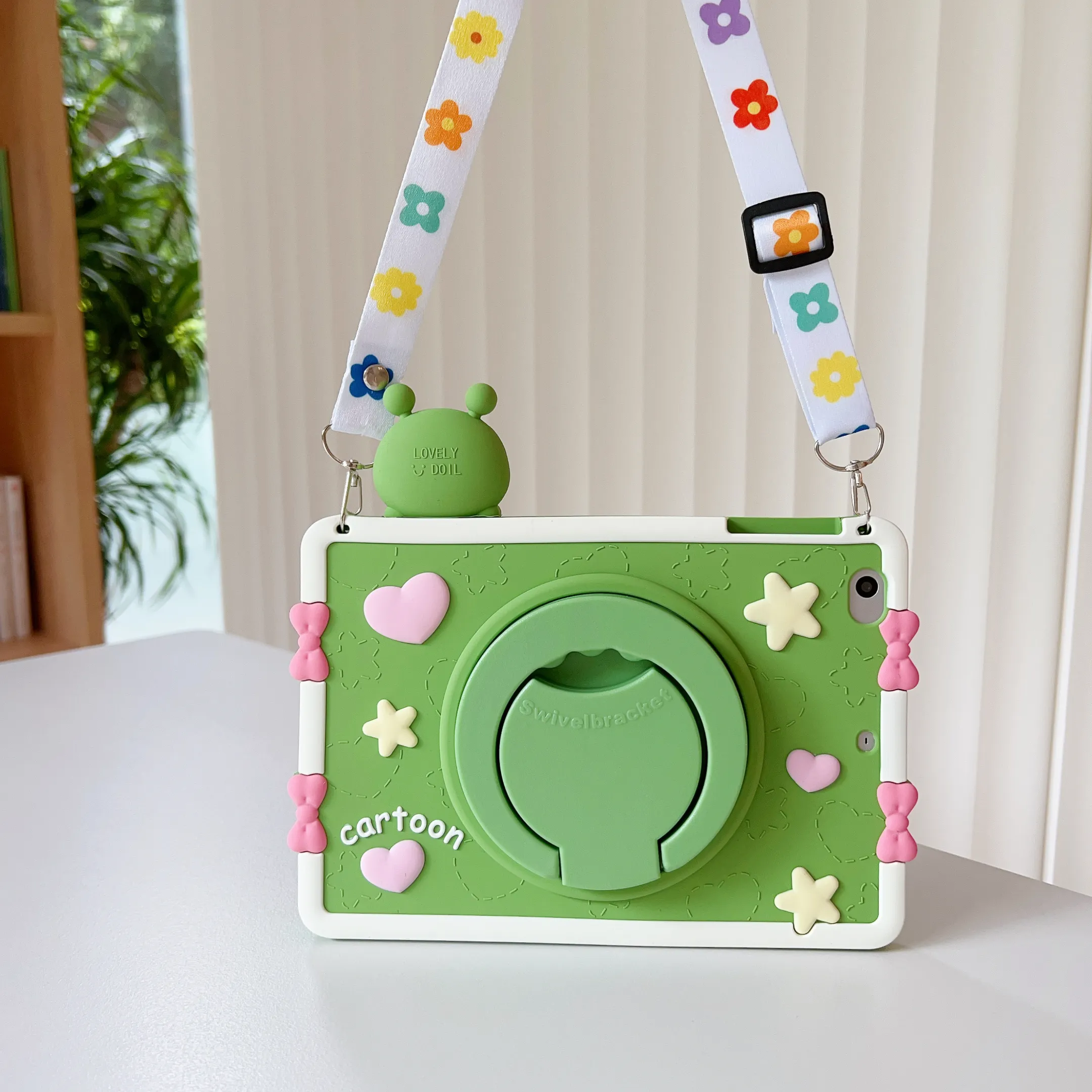 Husa protectie tableta din silicon, Compatibila Ipad 5,  IPAD 9.7, antialunecare, lavabila, cu design rezistent si placut la atingere, Disponibila in 4 culori, Roz, Lila, Mov, Verde [5]