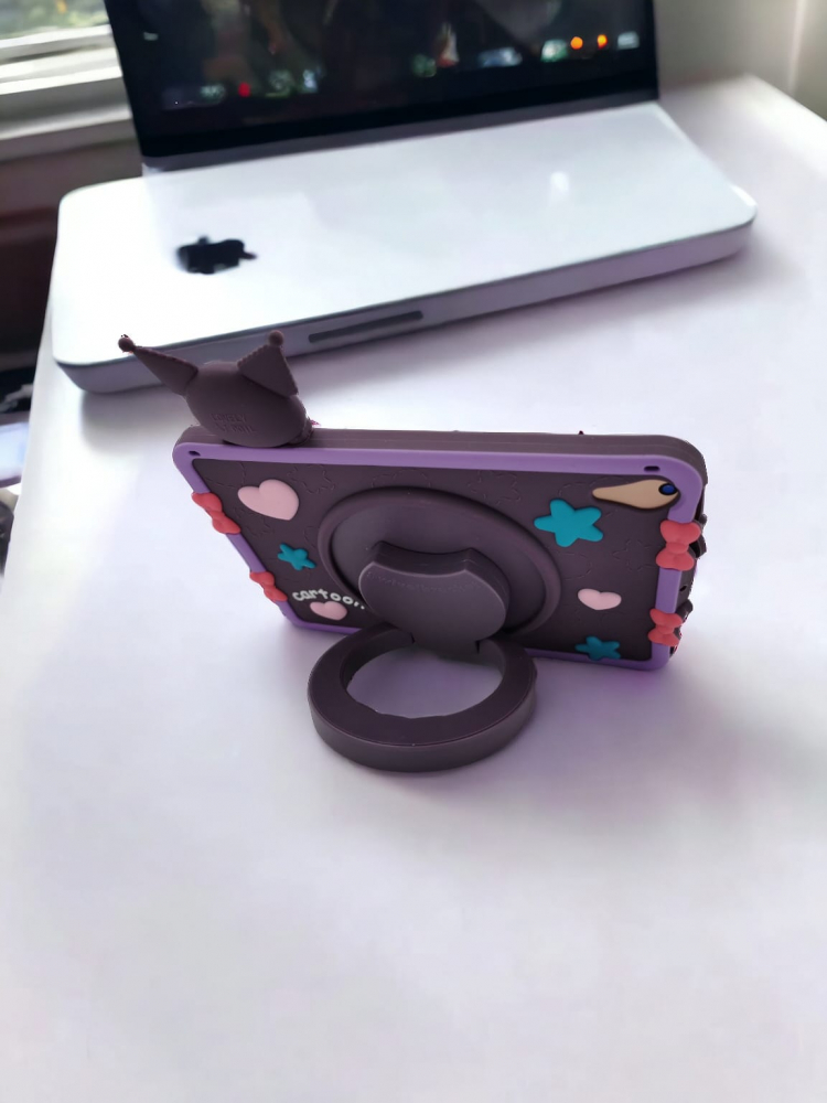 Husa protectie tableta din silicon, Compatibila  IPad Air 10.9, IPad Pro 11,  Disponibil in 4 culori, Roz, Lila, Mov, Verde, cu Curea de Umar Reglabila [6]