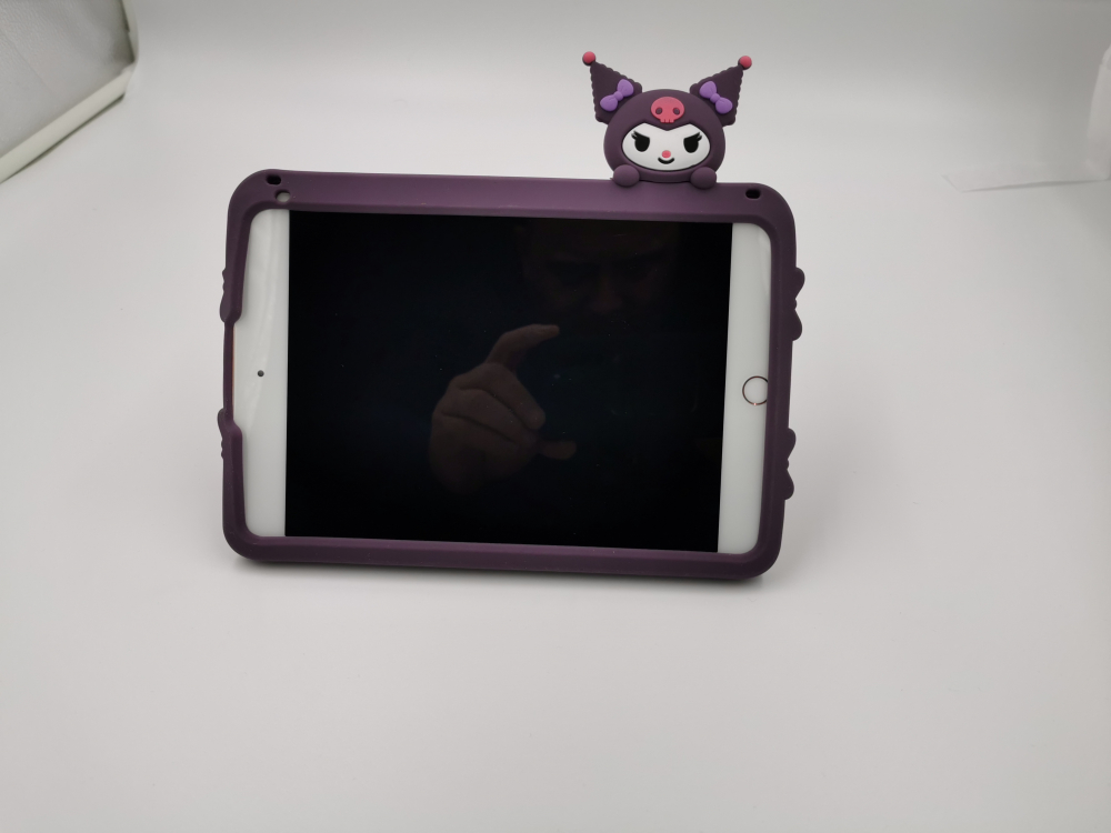 Husa protectie tableta din silicon, Compatibila Ipad Pro 10,5, Ipad 10,2, Disponibil in 4 culori, Roz, Lila, Mov, Verde, cu Curea de Umar Reglabila [10]