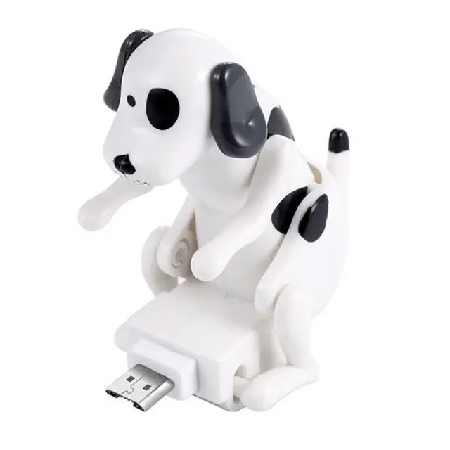 Incarcator amuzant pentru dispozitive cu mufa USB tip C, in forma de Dalmatian, care se misca vesel in timp ce incarca [1]