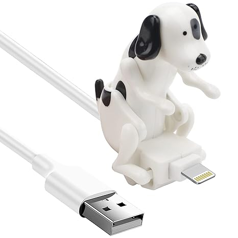 Incarcator amuzant pentru Iphone, in forma de Dalmatian, care se misca vesel in timp ce incarca [1]