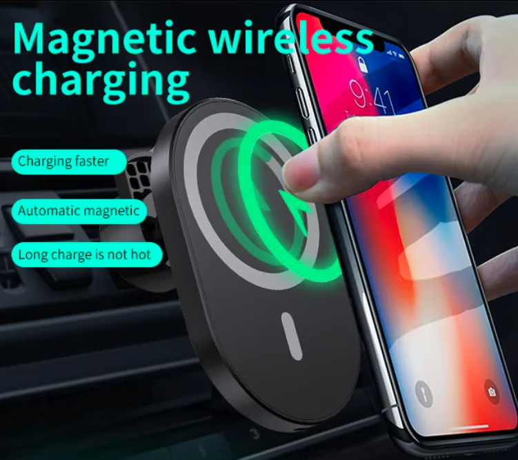Incărcător auto wireless care transformă călătoriile tale într-o experiență fără griji, cu design atrăgător albastru, antialunecare și funcționalitate de rotație 360 de grade [6]