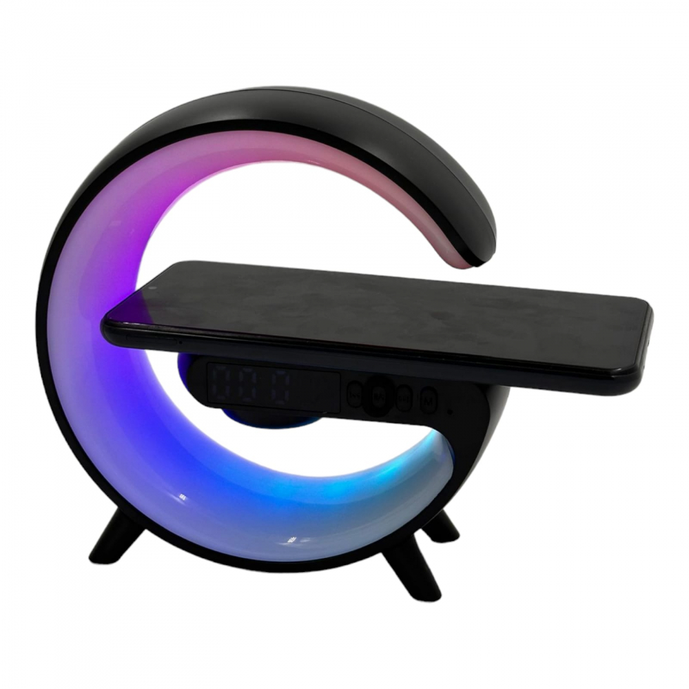 Incarcator Wireless Negru Cu Ceas [4]