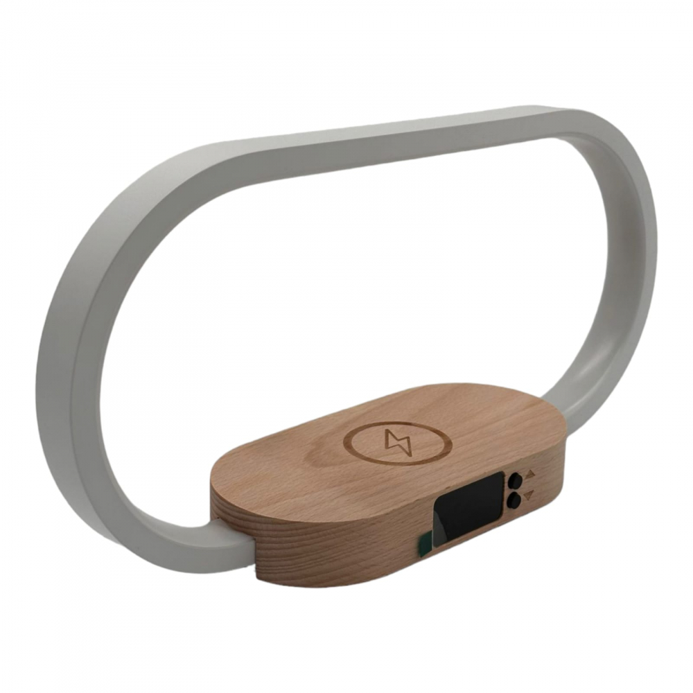 Lampa Led cu Ceas si Incarcator Wireless [1]
