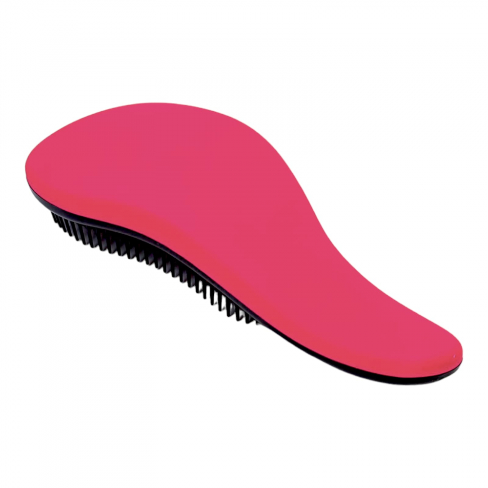 Perie de păr ergonomică  din plastic roz, cu peri de diferite lumgimi, pentru  descurcarea eficeinta a parului si masaj capilar delicat [2]