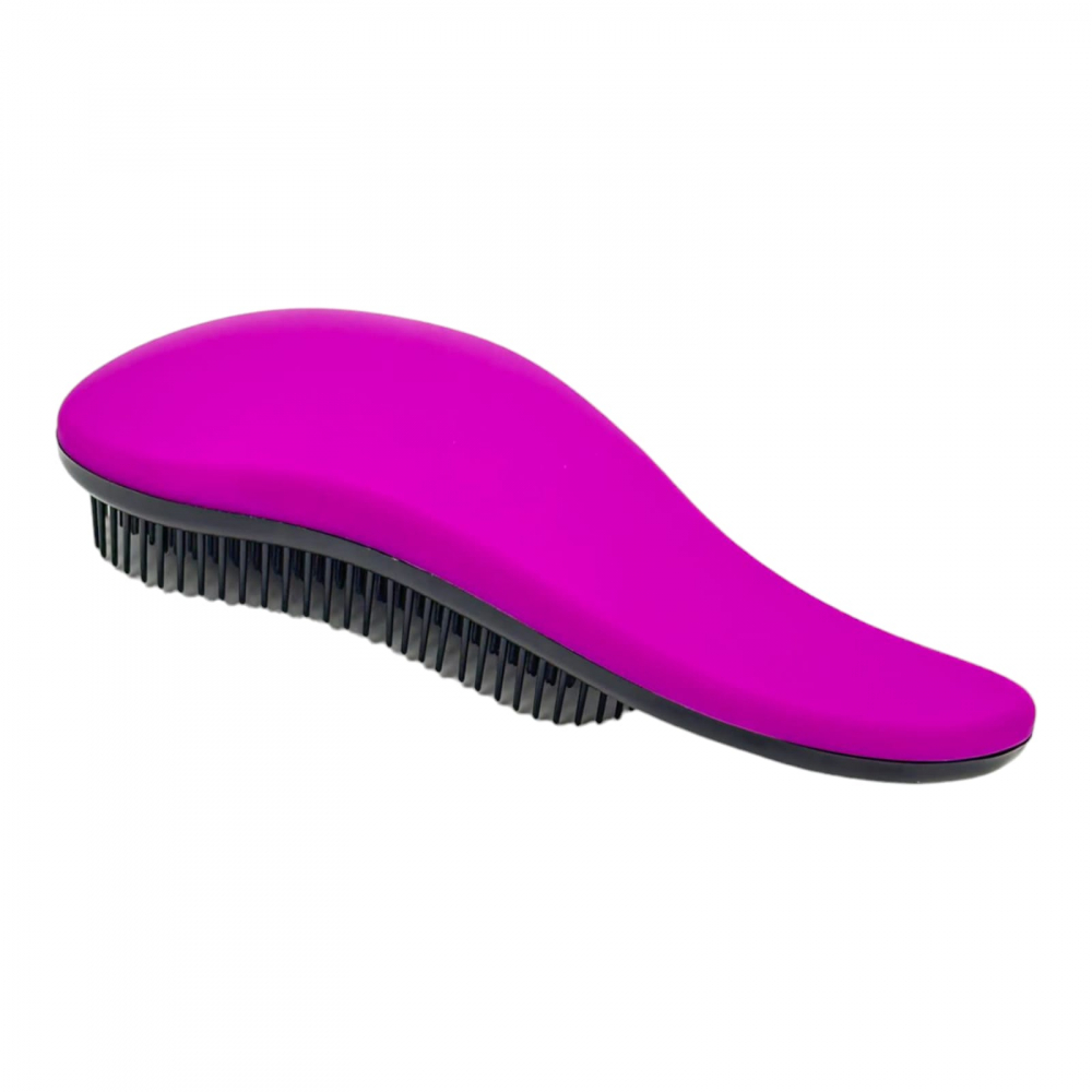 Perie de păr ergonomică  din plastic violet, cu peri de diferite lumgimi, pentru  descurcarea eficeinta a parului si masaj capilar delicat [2]