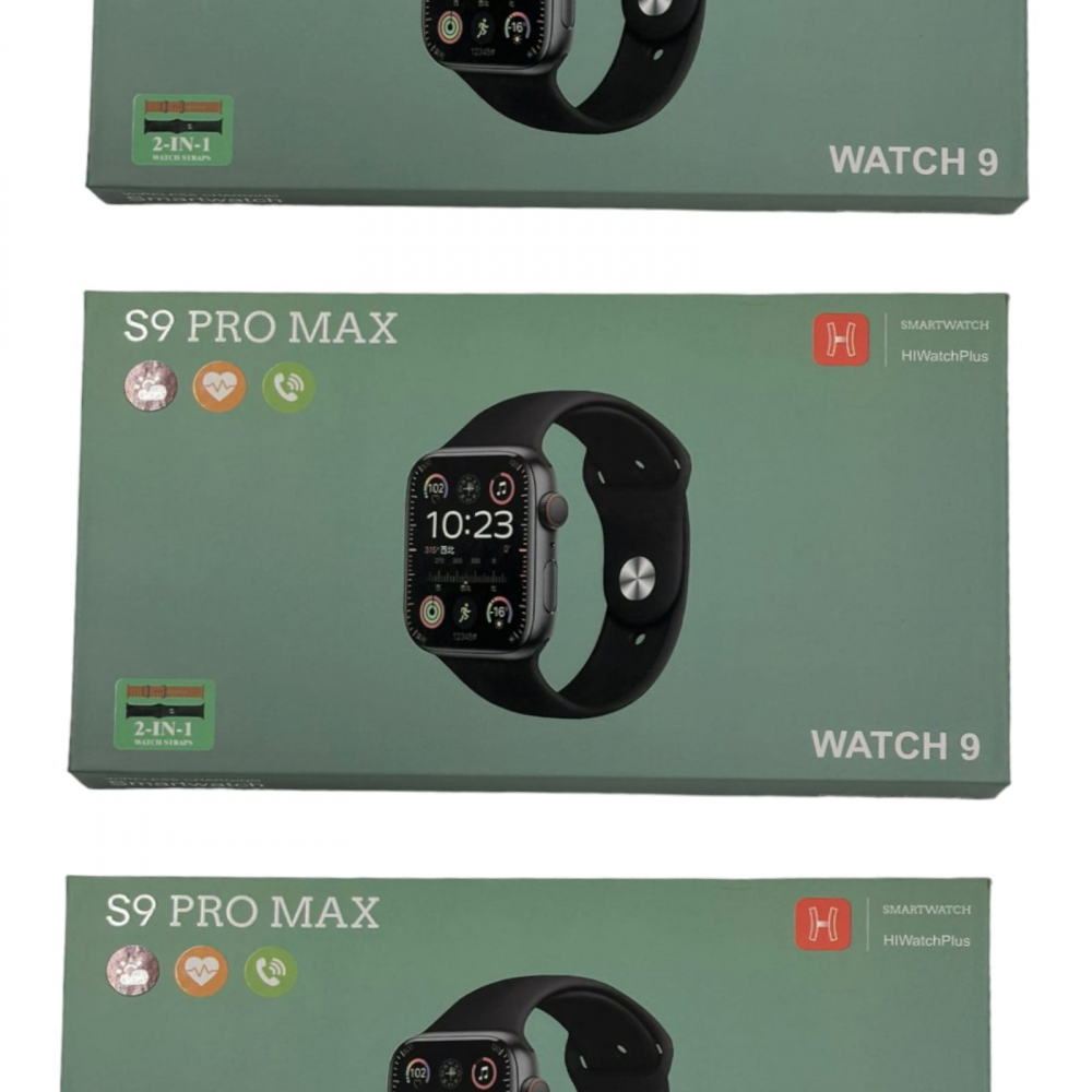 Set Smartwatch cu 2 Curele Schimb S9Promax [2]