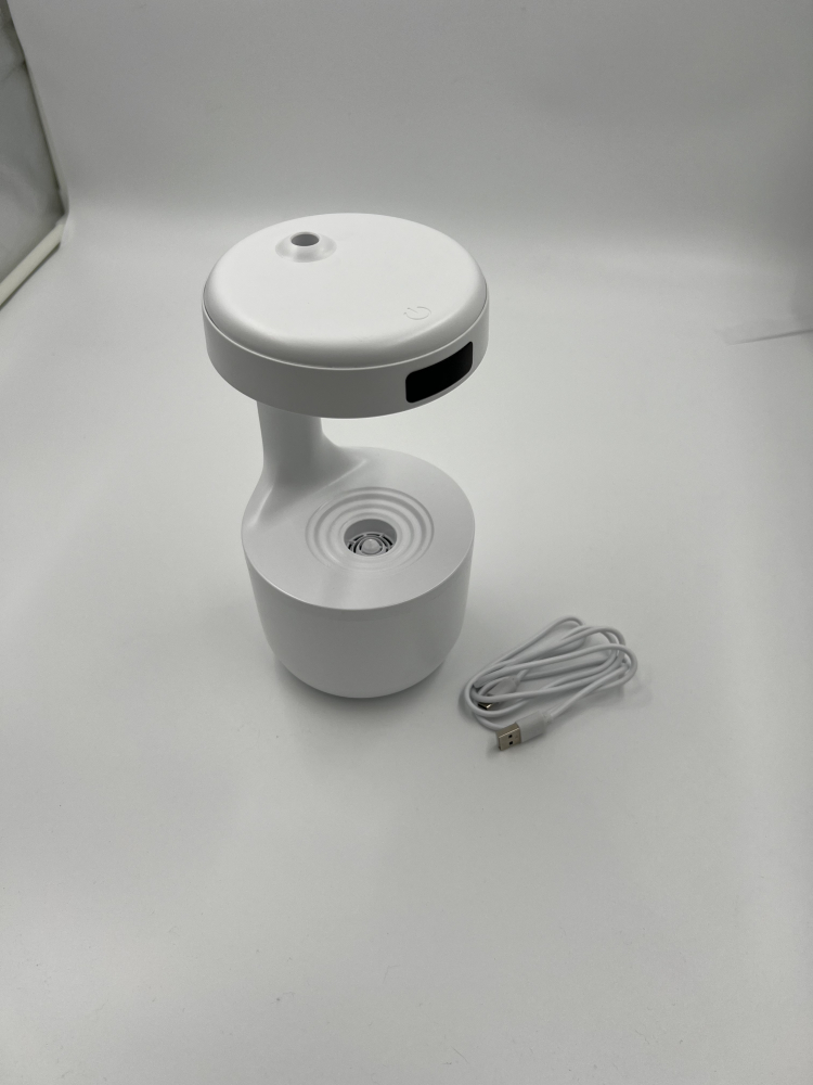 Umidificator antigravitațional,cu ceas si  lumina ambientala, alimentare USB, rezervor 800 ml- Îmbunătățeștei Spațiul cu stil, eleganță și tehnologie avansată în fiecare colț al camerei [4]