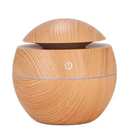 Electrocasnice & Climatizare - Umidificator Ultrasunete Glob, imitatie lemn,alimentare USB, lumina LED  - aromaterapie  pentru un mediu sănătos pentru căile respiratorii și piele, rezervor 200 ml