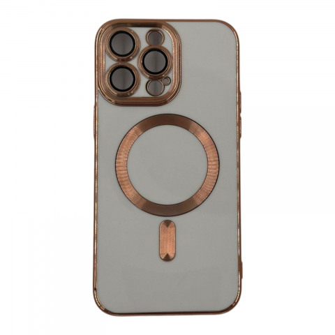 Huse telefoane - Husa telefon mobil eleganta, compatibila Iphone 14 / Iphone 14 Pro / Iphone 14 Pro Max, rezistenta la praf/zgarieturi, alimentare wireless, antialunecare, cu bordura extraprotectie