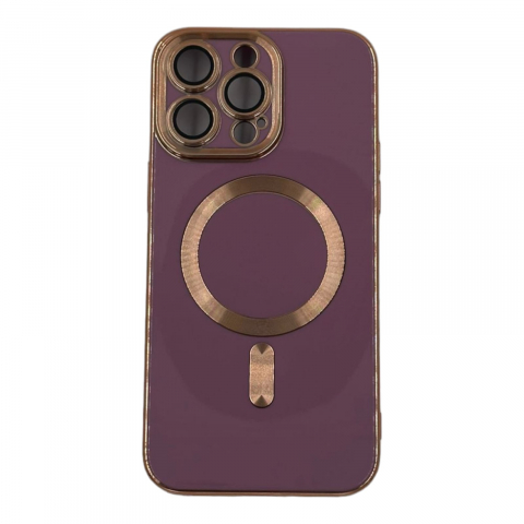 Huse telefoane - Husa telefon mobil eleganta, compatibila Iphone 14 / Iphone 14 Pro / Iphone 14 Pro Max, rezistenta la praf/zgarieturi, alimentare wireless, antialunecare, cu bordura extraprotectie