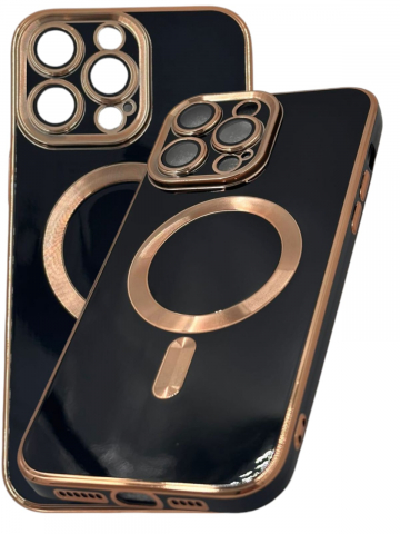 Husa telefon mobil eleganta, compatibila Iphone 14 / Iphone 14 Pro / Iphone 14 Pro Max, rezistenta la praf/zgarieturi, alimentare wireless, antialunecare, cu bordura extraprotectie [2]