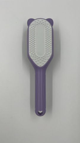 Perie pentru ingrijirea blanitei pentru caini sau pisici, din plastic, mov, cu peri flexibili [1]