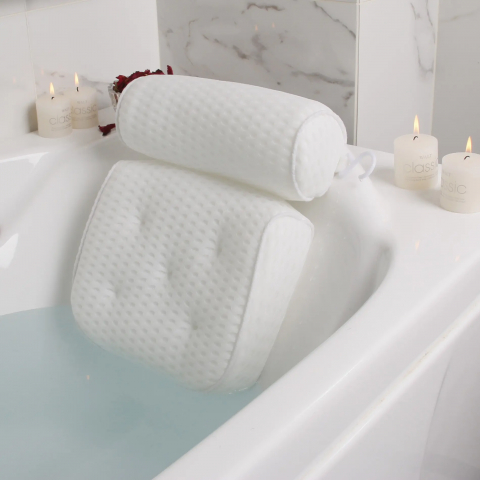 Sanitare - Perna cada SPA, din poliester, asigura durabilitate și ușurință în întreținere, suport moale și plăcut pentru cap și gât