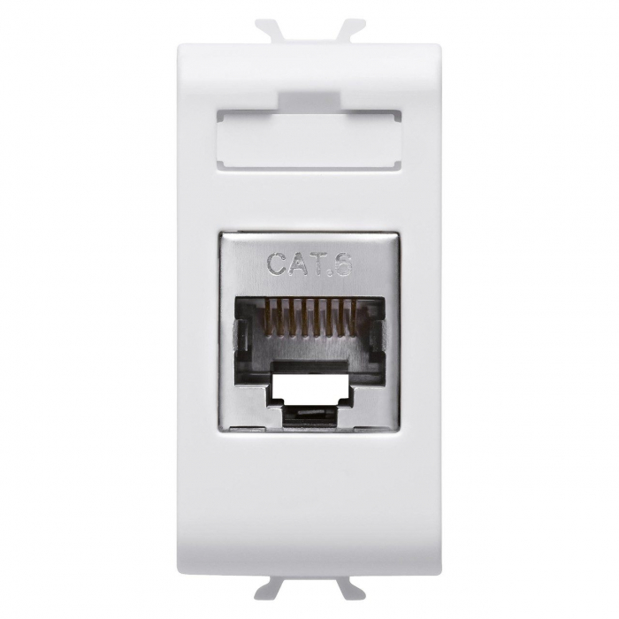 Priza internet RJ45 FTP cat 6 1M Gewiss Chorus Alb mat [1]