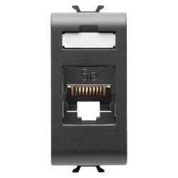 Priza internet RJ45 UTP cat 5e 1M Gewiss Chorus Negru [1]