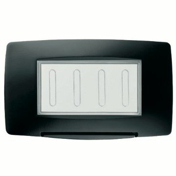 Rama decorativa cu capac 4M IP55 Gewiss Chorus Negru [1]