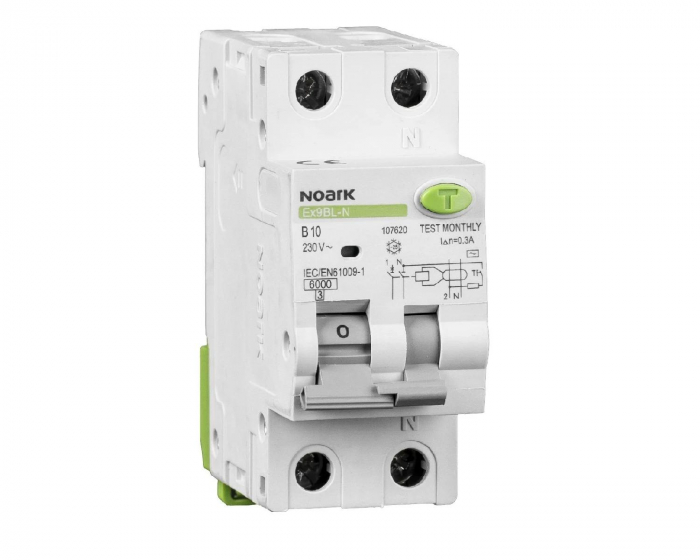 RCBO Siguranta diferentiala 1P+N C20 A, 300mA, 6 kA,tip A, Noark [1]