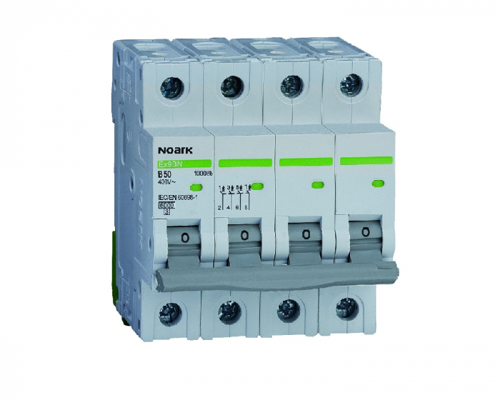 Siguranta automata Noark 13A, curba C, 6 kA, 4P [1]
