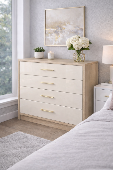 Comoda cu 4 sertare mdf lucios [2]