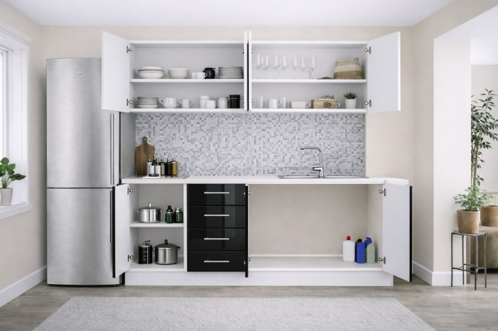 Bucatarie din Mdf  Lucios Antonia 1.8 m [3]