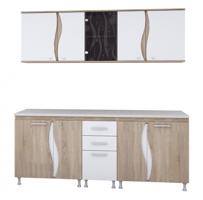 Bucatarie Lorena 2m Sonoma&Alb [2]