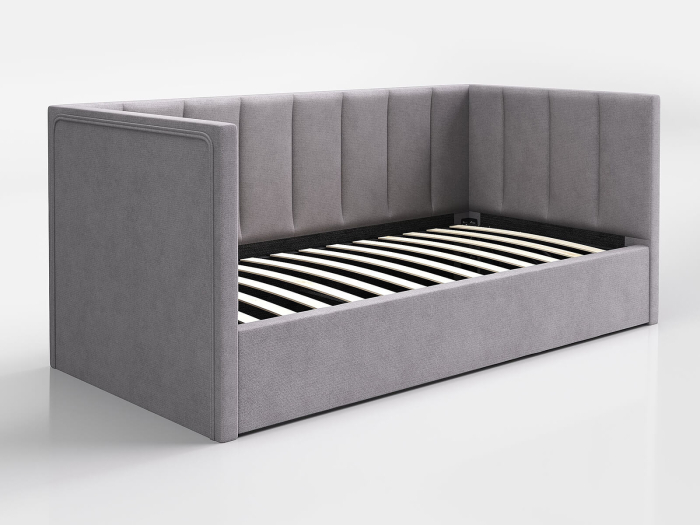 Pat tapitat  LOLA cu Somiera Rabatabilă [3]