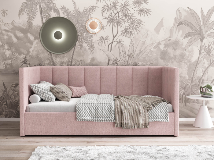 Pat tapitat  LOLA cu Somiera Rabatabilă [5]