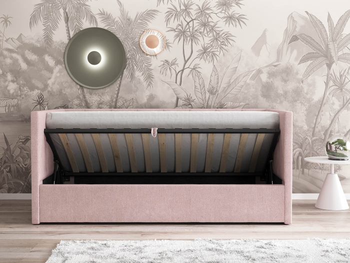 Pat tapitat  LOLA cu Somiera Rabatabilă [6]