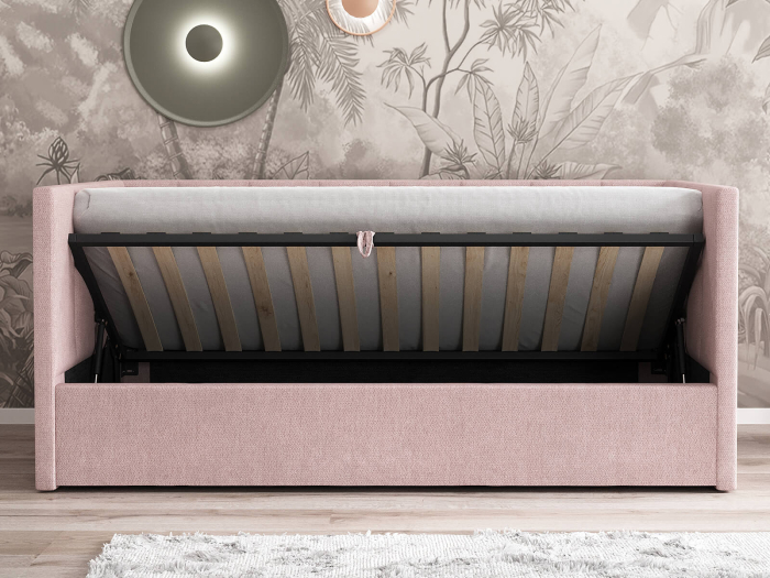 Pat tapitat  LOLA cu Somiera Rabatabilă [2]